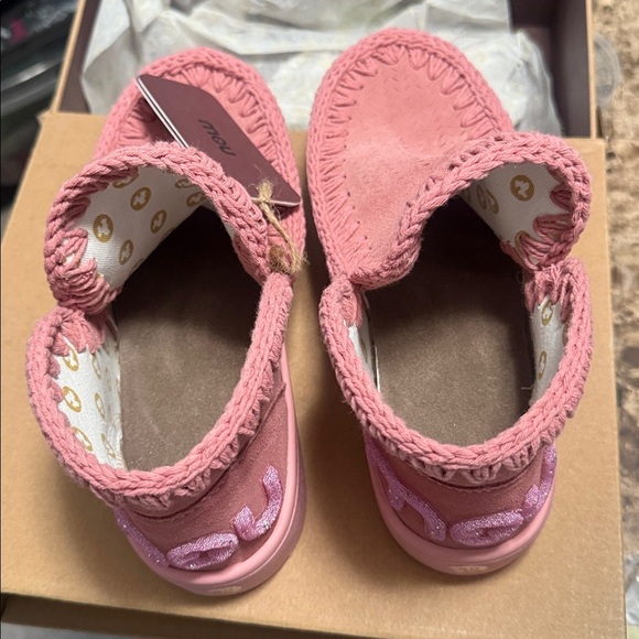 NWT! UK 40 / US 9.5-10 MOU ANKLE BOOTS IN PINK - Picture 10 of 12